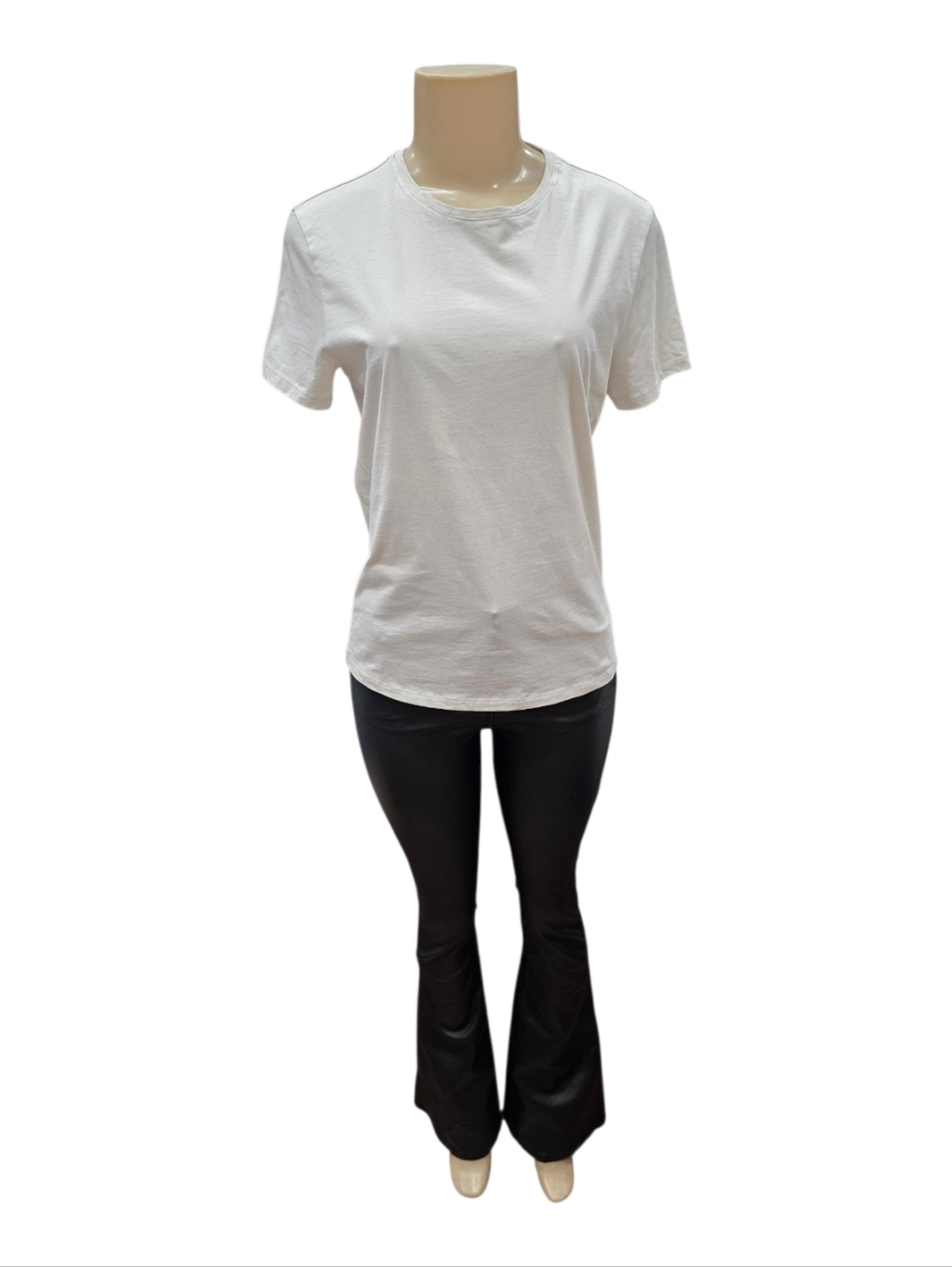 Theory Womens Gray White Classic Crew T-Shirt‎ Size S/M